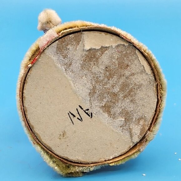 Vintage 1950s Elf Ornament Red Foil Putz Candles Celluloid Face Chenille Japan - Picture 9 of 9